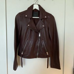 AllSaints leather jacket in US2